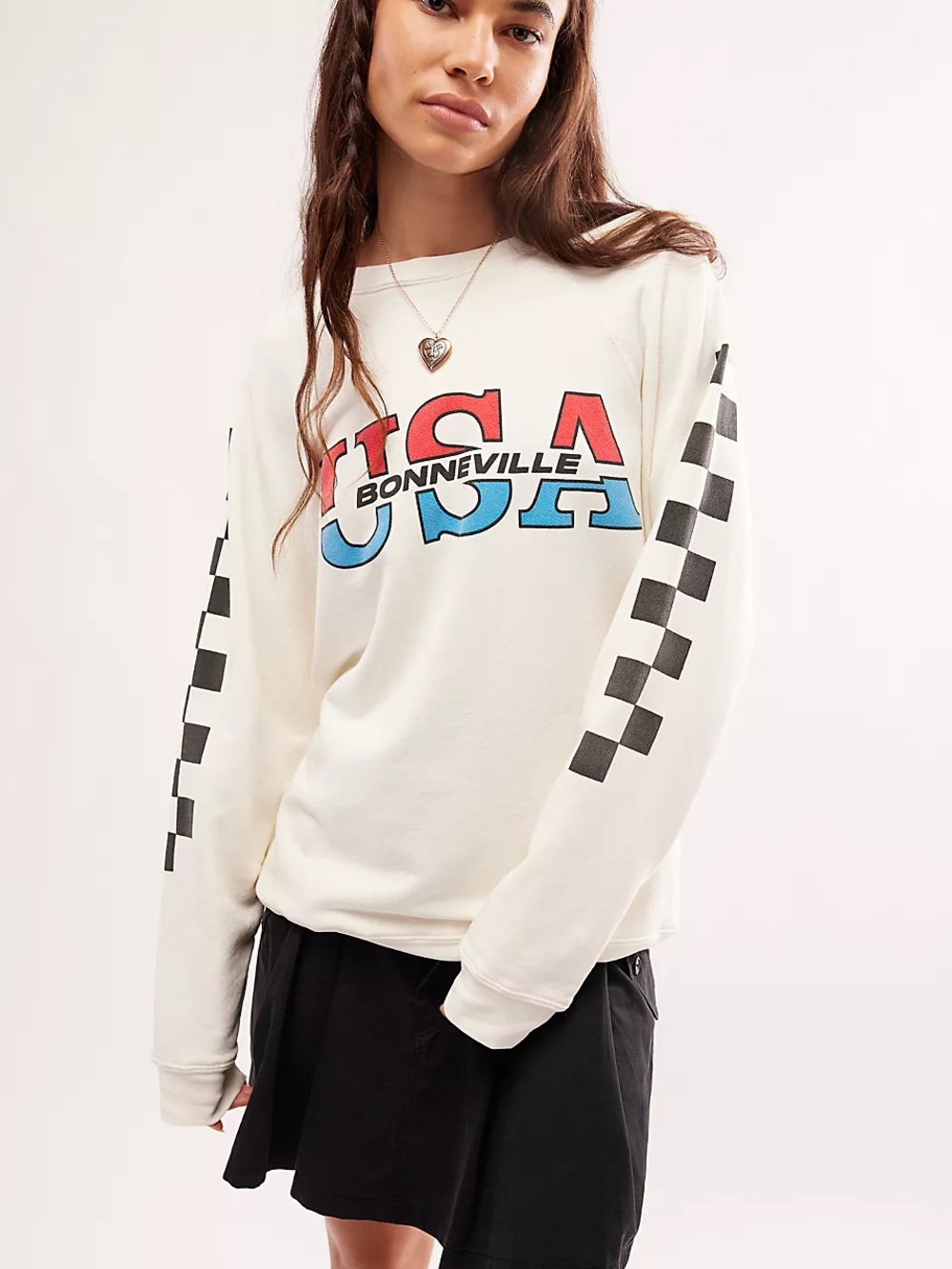 Free People Original Retro Brand USA Bonneville Crew Size XS